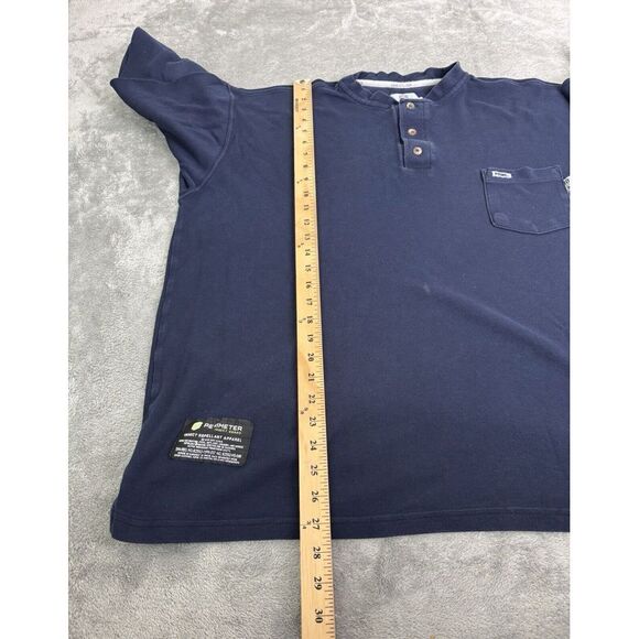 Tyndale Flame Resistant Long Sleeve T Shirt Men's Size 2XL XXL Blue Workwear - Picture 11 of 12